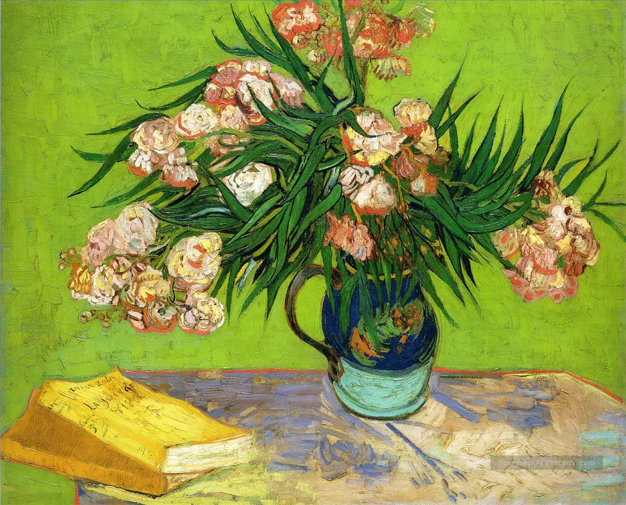 Lauriers et livres Vincent van Gogh Peintures à l'huile